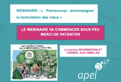 webinaire Parcoursup 2 février 2023