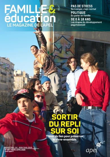 Couverture de Famille & éducation, le magazine de l'Apel n°561